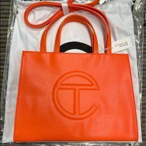 Telfar Medium Orange Shopping Bag